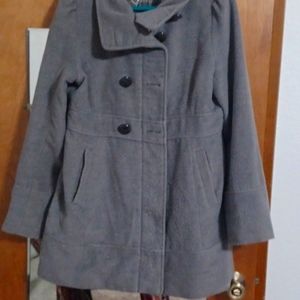 Guess gray  Fleece double breasted jacket